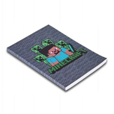 Mojang Minecraft vonalas füzet 100 oldalas A5 - szürke füzet