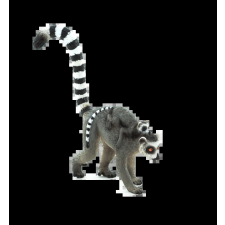 Mojo lemurkata kölyökkel játékfigura
