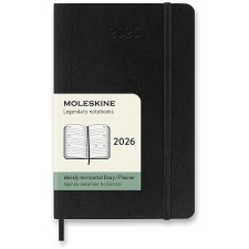 Moleskine 2026 S horizontální týdenní, měkké desky, černý naptár, kalendárium