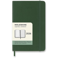 Moleskine 2026 S týdenní, měkké desky, zelený naptár, kalendárium