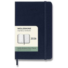 Moleskine 2026 S týdenní, tvrdé desky, modrý naptár, kalendárium