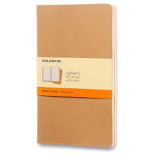 Moleskine Cahier L, barna - 3 darabos kiszerelésben füzet