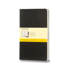 Moleskine L, kockás, fekete - 3 db füzet