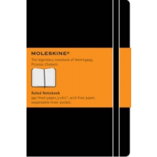 Moleskine Large Ruled Hardcover Notebook Black – Moleskine naptár, kalendárium