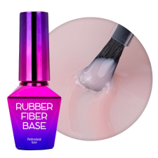 MollyLac Rubber Fiber Base - Nude műköröm zselé