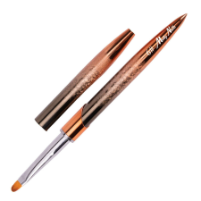 Mollylac zselés ecset - ovál - Nr.6 - bronz ombre műkörmös ecset