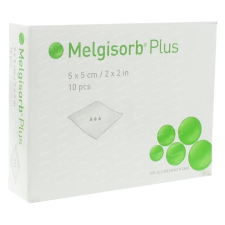 Mölnlycke Melgisorb Plus 5 x 5 cm 10db gyógyászati segédeszköz