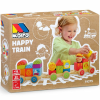 Molto : Nature Happy Train fa vonat építőelemekkel játékszett