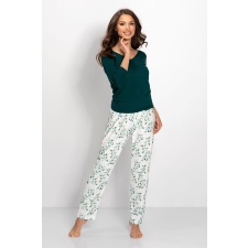 Momenti Per Me Carla női luxuspizsama, zöld XL hálóing, pizsama