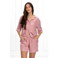 Momenti Per Me Karina női lenpizsama, rózsaszín XL hálóing, pizsama
