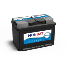 Monbat AGM Start Stop 12V 70Ah 760A Jobb+ Akkumulátor autó akkumulátor