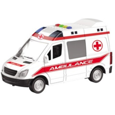 Mondo Toys Hátrahúzós mentőautó fénnyel és hanggal 25 cm autópálya és játékautó