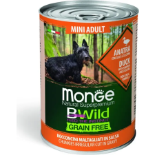Monge BWild Grain Free Dog MINI ADULT - Kacsa sütőtökkel és cukkinivel 400 g kutyaeledel