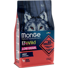 Monge BWild Low Grain Dog Adult - szarvas 2,5kg kutyaeledel