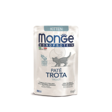 Monge Cat Monoprotein Paté Kitten - pisztráng 85 g macskaeledel