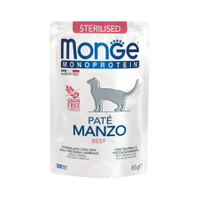 Monge Cat Monoprotein Pate Sterilised Macskaeledel (Marha) – 85 g macskaeledel