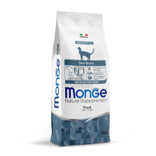  Monge Cat Monoprotein Sterilised száraz macskatáp - pisztráng 10 kg macskaeledel