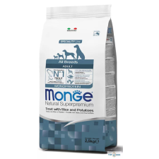 Monge Dog 12kg Pisztráng, rizs - Monoprotein All Breeds Adult Speciality Line kutyaeledel