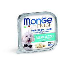  Monge Dog Fresh paté húsdarabokkal - tonhal 100 g kutyaeledel