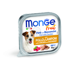  Monge Dog Fruit paté - csirke, málna 100 g kutyaeledel