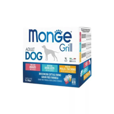 Monge Dog Grill Multibox Adult marha - tőkehal - csirke/pulyka 12x100g kutyaeledel