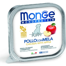 Monge Dog MONOPROTEIN Fruits Paté PUPPY csirke-alma 150 g kutyaeledel