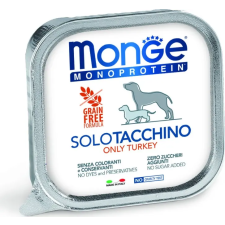 Monge Dog MONOPROTEIN Paté 100% pulyka 150 g kutyaeledel