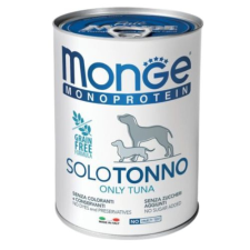  Monge Dog Monoprotein Paté 100% tonhal – 6×400 g kutyaeledel