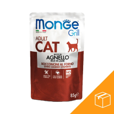 Monge Grill Adult Alutasakos Macskaeledel (Bárány) - 28x85 g macskaeledel