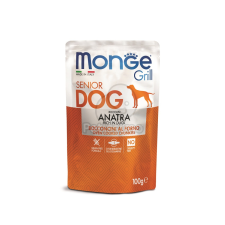Monge Monge Grill Dog Senior - kacsa 100 g kutyaeledel