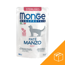 Monge Monoprotein Pate Sterilised Macskaeledel (Marha) - 28x85 g macskaeledel