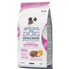  MONGE SPECIAL DOG EXCELLENCE MEDIUM ADULT MONOPROTEINIC disznóhús+burgonya 3kg 27/14 szuperprémium kutyaeledel