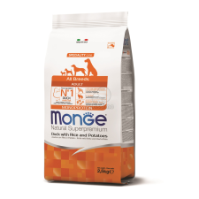  Monge Speciality Line All Breeds Adult Monoprotein száraz kutyatáp - kacsa, rizs és burgonya 2,5 kg kutyaeledel