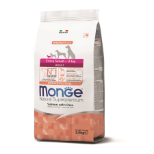  Monge Speciality Line Extra Small Adult Monoprotein száraz kutyatáp - lazac, rizs 2,5 kg kutyaeledel