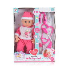Moni Baba 36 cm doktor szett pink baba