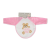  Moni Bear előke hosszú ujjal, macis mintával, pvc/textil pink