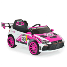 Moni Bo drift e. autó hátsó spoiler szárnnyal pink elektromos járgány