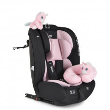 Moni ISAFE autósülés ISIZE és ISOFIX ülésemelővé alakítható 76-150cm PINK gyerekülés
