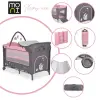 Moni MONI Sleepy összecsukható luxus utazóágy 2 szint+pelenkázó+ játék pink