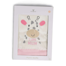 Moni Mum zsiráfos takaró 90*100cm pink/rózsa babaágynemű, babapléd