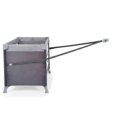 Moni NEXT LEVEL utazóágy lehajtható oldalfal 2 szint SZÜRKE utazóágy