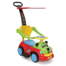  MONI PANDA Bébitaxi napfénytetővel PIROS lábbal hajtható járgány