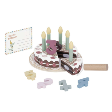 Moni TOOKY TOY fajáték szülinapi torta szett konyhakészlet