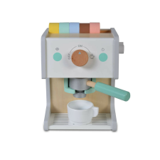 Moni Toys Fajáték fa delux kávéfőző 23xmx14xmx17,5 cm konyhakészlet