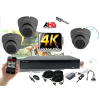  Monitorrs Security - 4k AHD kamerarendszer 3 kamerával 8 Mpix GD - 6038K3