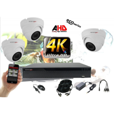 Monitorrs Security - 4k AHD kamerarendszer 3 kamerával 8 Mpix WD - 6037K3 megfigyelő kamera