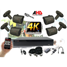 Monitorrs Security - 4k AHD kamerarendszer 4 kamerával 8 Mpix GT - 6036K4 megfigyelő kamera