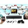  Monitorrs Security - 4k AHD kamerarendszer 6 kamerával 8 Mpix WT - 6035K6