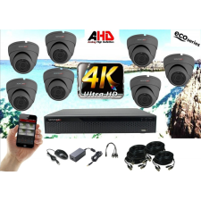 Monitorrs Security - 4k AHD kamerarendszer 7 kamerával 8 Mpix GD - 6038K7 megfigyelő kamera