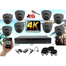  Monitorrs Security - 4k AHD kamerarendszer 8 kamerával 8 Mpix GD - 6038K8 megfigyelő kamera